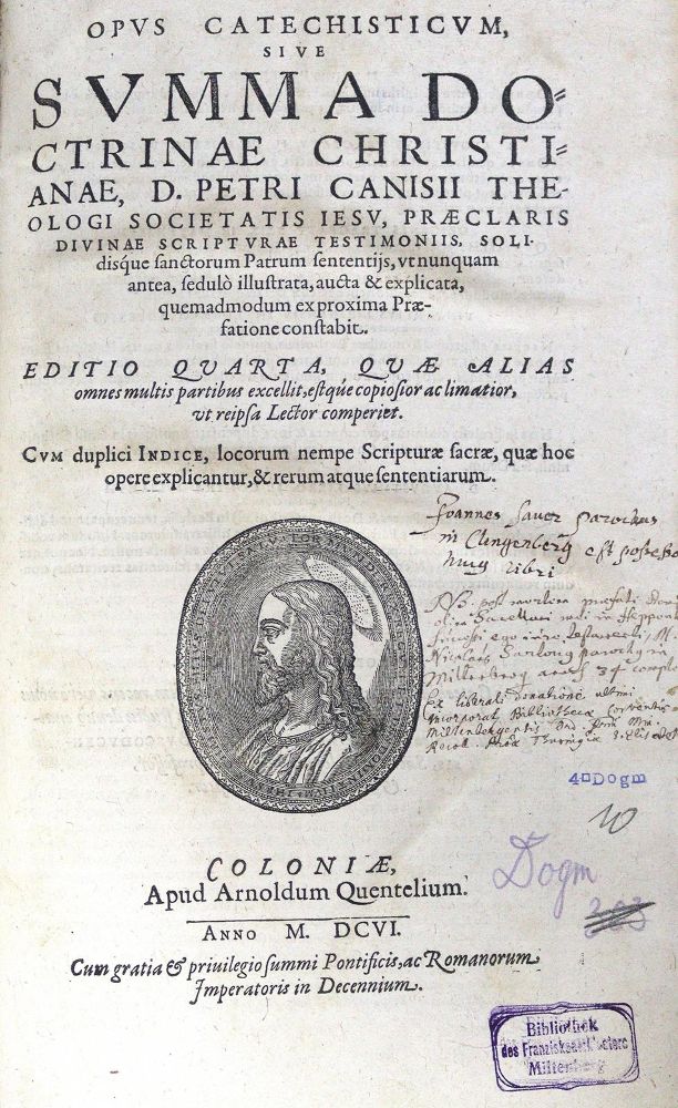 Große Abbildung Nr.1: 123-100 Canisius,P.: (Alte Drucke, Handschriften und Theologie)