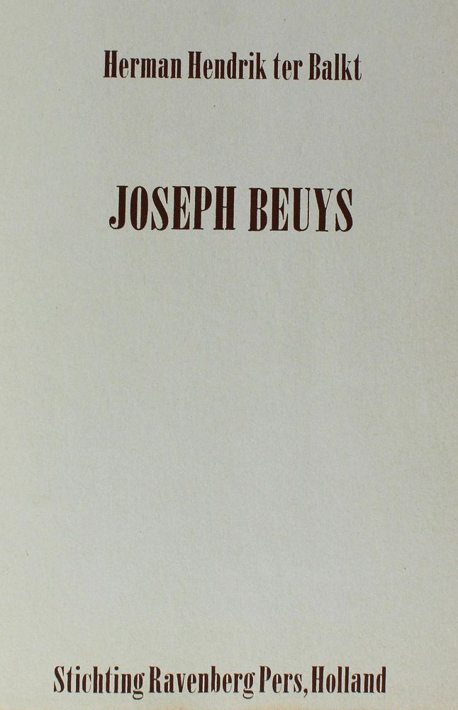 Große Abbildung Nr.2: 123-1031 Balkt,H.H.ter.: (Beuys)