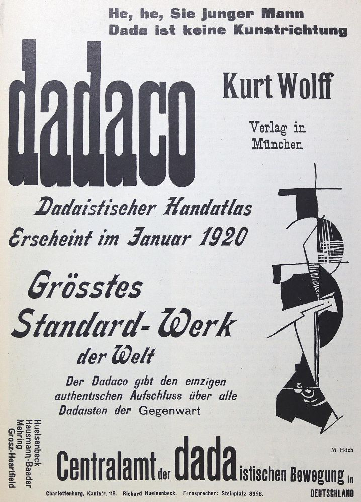 Große Abbildung Nr.1: 123-1065 Dada-Zeitschriften Reprint.: (Dada)