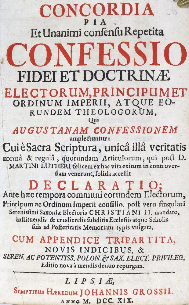 Große Abbildung Nr.2: 123-112 Concordia: (Alte Drucke, Handschriften und Theologie)