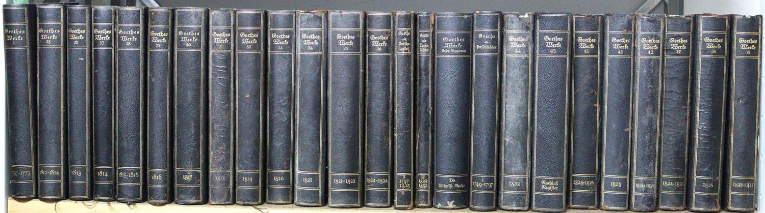 Große Abbildung Nr.2: 123-1127 Goethe,(J.W.v.).: (Literatur und illustrierte Bücher 20.Jahrhundert - Alte Literatur in modernen Ausgaben)