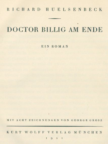 Große Abbildung Nr.1: 123-1136 Huelsenbeck,R.: (Grosz)