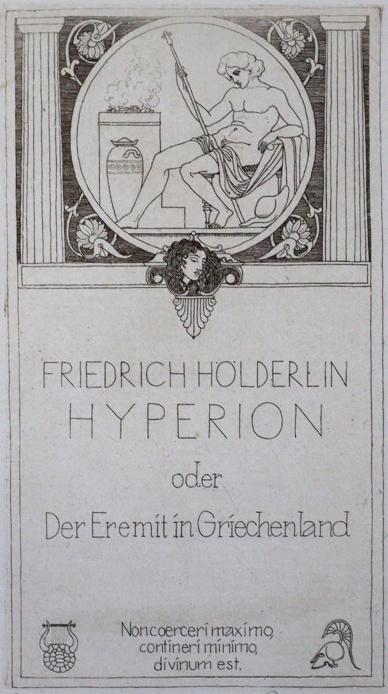 Große Abbildung Nr.2: 123-1160 Hölderlin,F.: (Literatur und illustrierte Bücher 20.Jahrhundert - Alte Literatur in modernen Ausgaben)