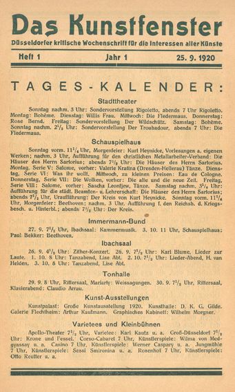 Große Abbildung Nr.22: 123-1189 Kunstfenster, Das.: (Literatur und illustrierte Bücher 20.Jahrhundert - Alte Literatur in modernen Ausgaben)
