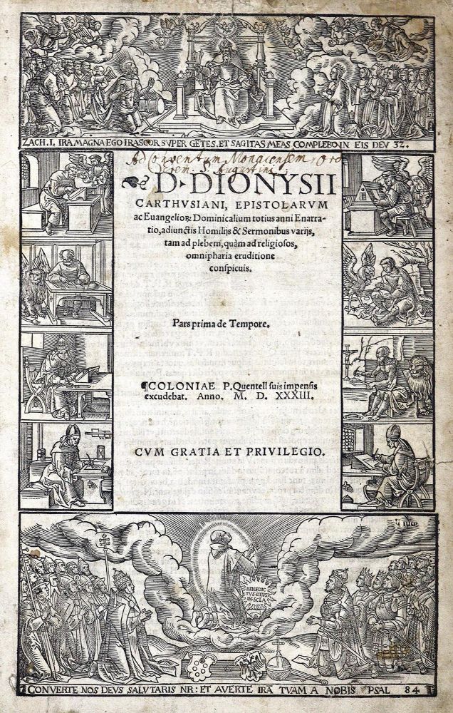 Große Abbildung Nr.1: 123-121 Dionysius Carthusianus.: (Alte Drucke, Handschriften und Theologie)