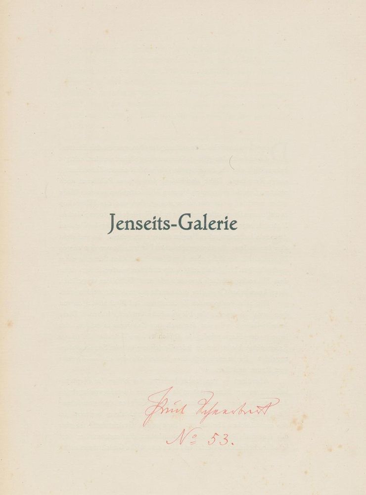 Große Abbildung Nr.2: 123-1271 Scheerbart,P.: (Literatur und illustrierte Bücher 20.Jahrhundert - Alte Literatur in modernen Ausgaben)