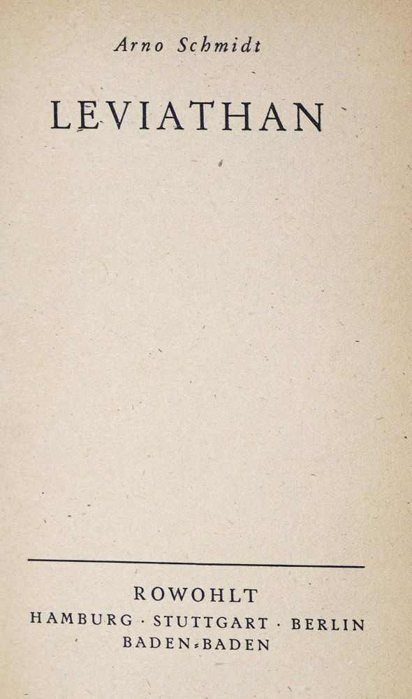 Große Abbildung Nr.1: 123-1276 Schmidt,A.: (Literatur und illustrierte Bücher 20.Jahrhundert - Alte Literatur in modernen Ausgaben)