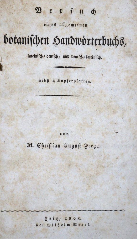 Große Abbildung Nr.1: 123-1314 Frege,C.A.: (Botanik)
