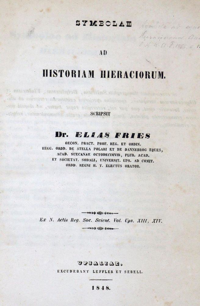 Große Abbildung Nr.1: 123-1315 Fries,E.: (Botanik)