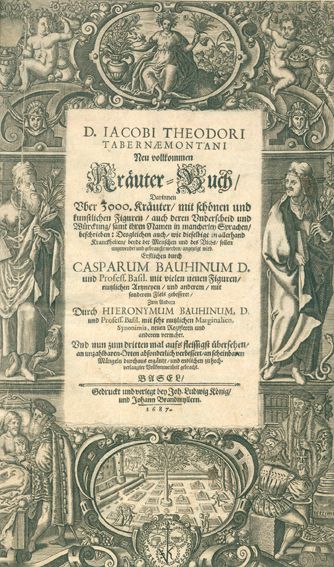 Große Abbildung Nr.1: 123-1328 Tabernaemontanus,J.T.: (Botanik, Kräuterbücher)