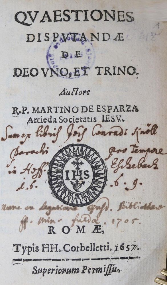 Große Abbildung Nr.1: 123-135 Esparza Artieda,M.de.: (Alte Drucke, Handschriften und Theologie)