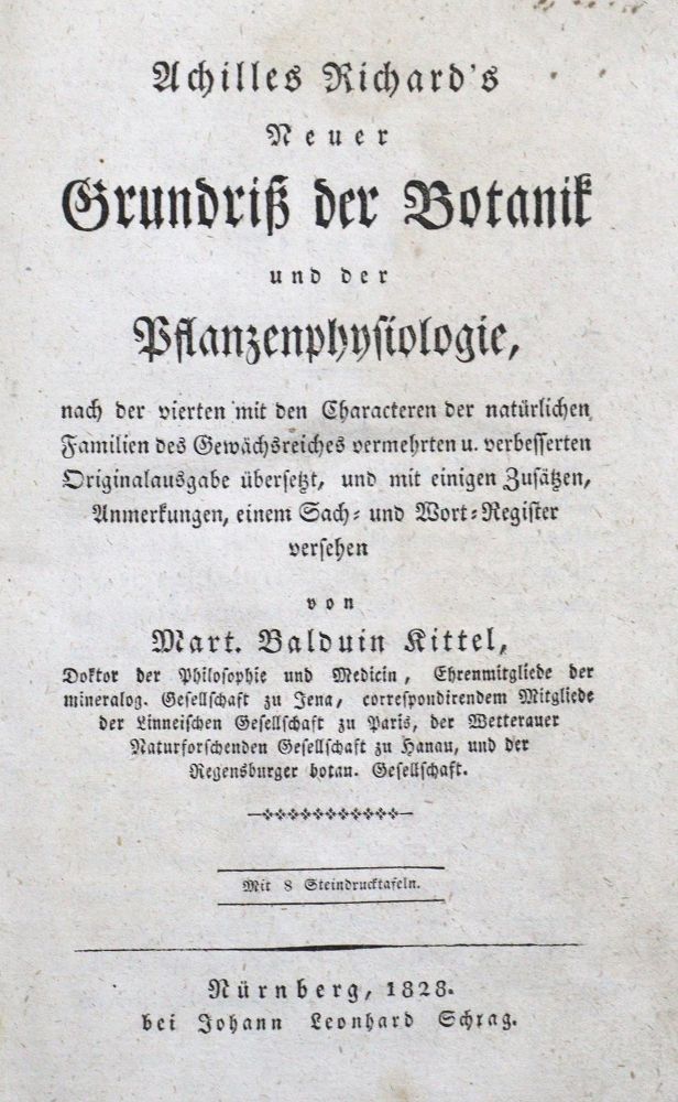 Große Abbildung Nr.1: 123-1359 Richard,A.: (Botanik)