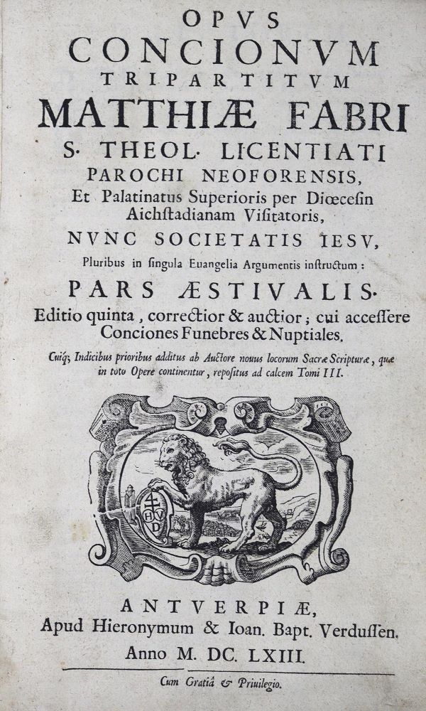 Große Abbildung Nr.1: 123-137 Faber,M.: (Alte Drucke, Handschriften und Theologie)