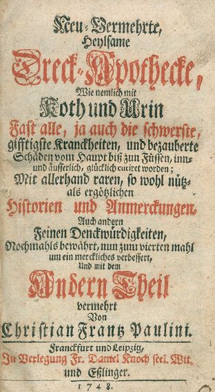 Große Abbildung Nr.1: 123-1387 Paulini,C.F.: (Medizin)