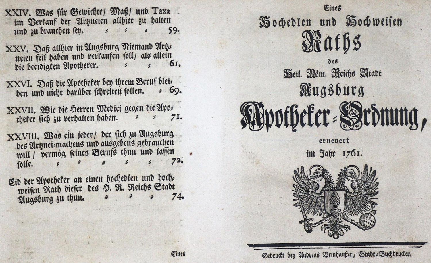 Große Abbildung Nr.1: 123-1388 Augsburg.: (Medizin, Pharmazie)