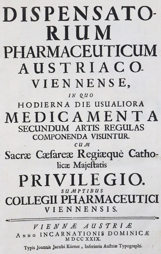Große Abbildung Nr.1: 123-1393 Dispensatorium: (Medizin, Pharmazie)