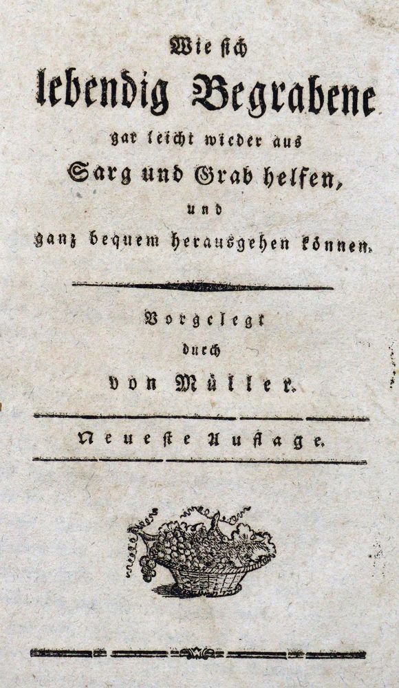 Große Abbildung Nr.1: 123-1429 Müller,(H.G.)v.: (Medizin, Scheintod)