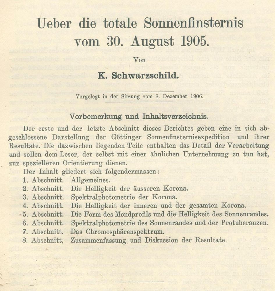 Große Abbildung Nr.1: 123-1472 Schwarzschild,K.: (Verschiedene Gebiete - Varia, Astronomie)