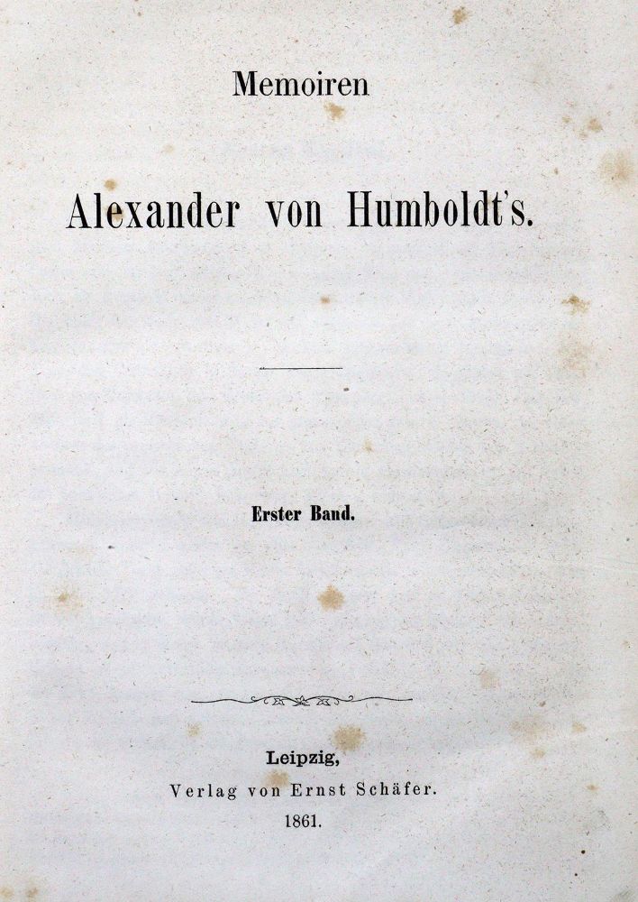 Große Abbildung Nr.1: 123-1510 Humboldt,A.v.: (Verschiedene Gebiete - Varia)