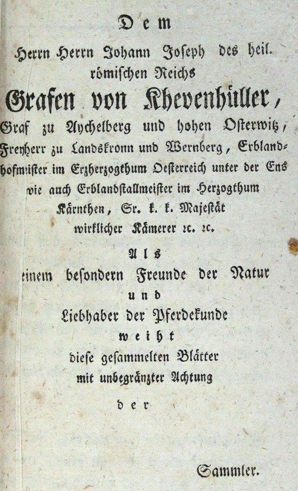 Große Abbildung Nr.3: 123-1549 Anonym.: (Verschiedene Gebiete - Varia, Veterinärmedizin, Pfede)
