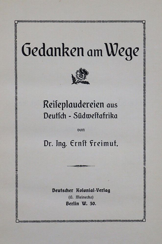 Große Abbildung Nr.2: 123-1565 Freimut,E.: (Afrika, Kolonien)
