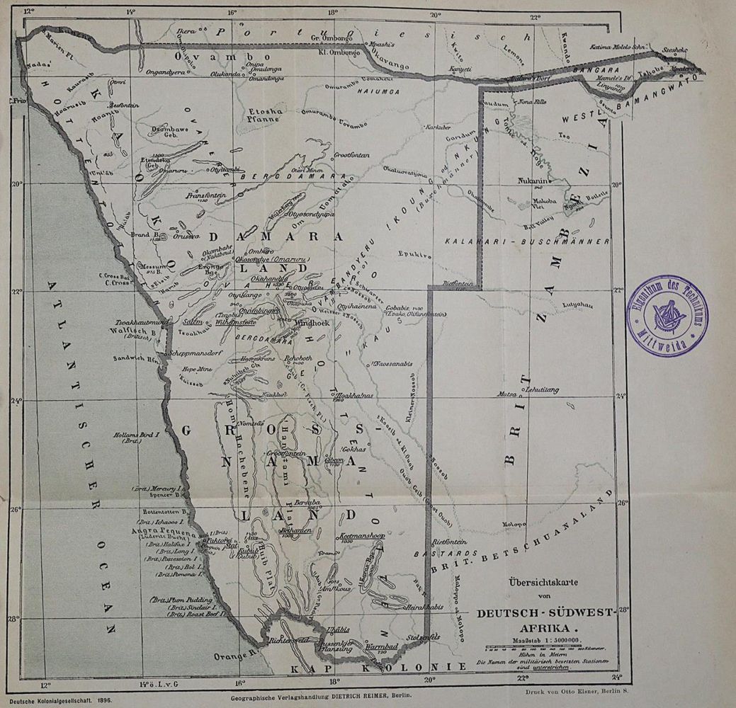 Große Abbildung Nr.1: 123-1566 Seidel,O.: (Afrika, Kolonien)
