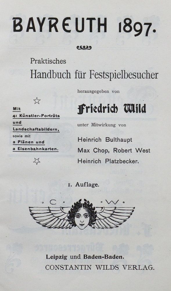 Große Abbildung Nr.1: 123-1608 Wild,F.: (Deutschland, Bayreuth)