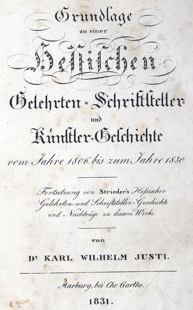 Große Abbildung Nr.1: 123-1631 Justi,K.W.: (Deutschland, Hessen)