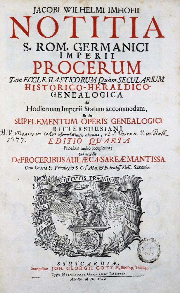 Große Abbildung Nr.1: 123-1635 Imhof,J.W.: (Deutschland)