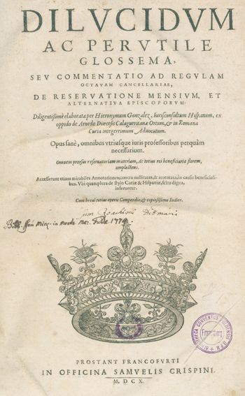 Große Abbildung Nr.1: 123-164 Gonzalez,J.: (Alte Drucke, Handschriften und Theologie)