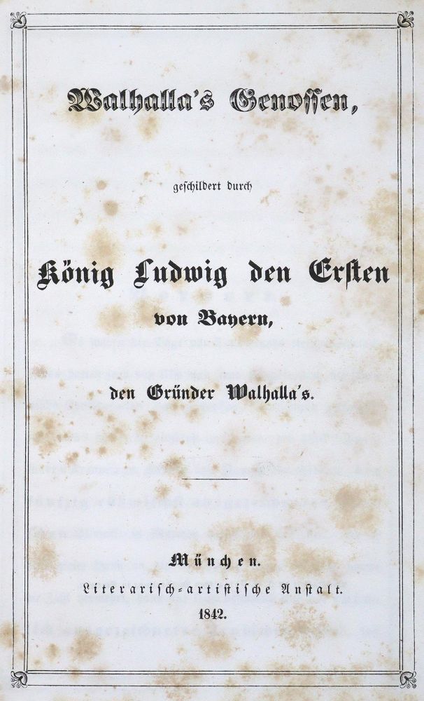 Große Abbildung Nr.1: 123-1646 Ludwig I, König von Bayern.: (Deutschland)