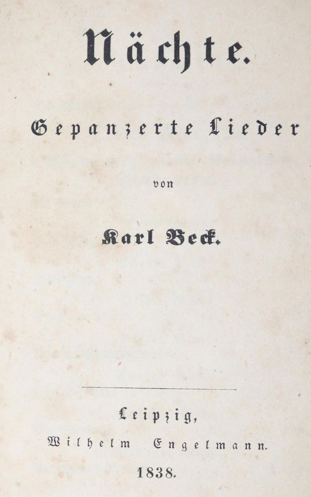 Große Abbildung Nr.1: 123-1665 Beck,K.: (Deutschland, Revolution 1848/49 - Vormärz - Politik)
