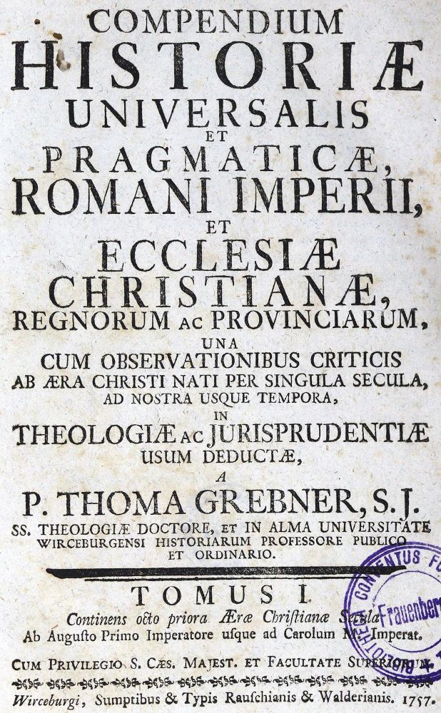 Große Abbildung Nr.1: 123-167 Grebner,T.: (Alte Drucke, Handschriften und Theologie)