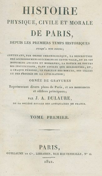 Große Abbildung Nr.12: 123-1721 Dulaure,J.A.: (Frankreich, Paris)