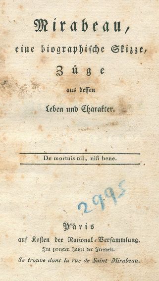 Große Abbildung Nr.1: 123-1724 Anonym.: (Frankreich, Revolution)