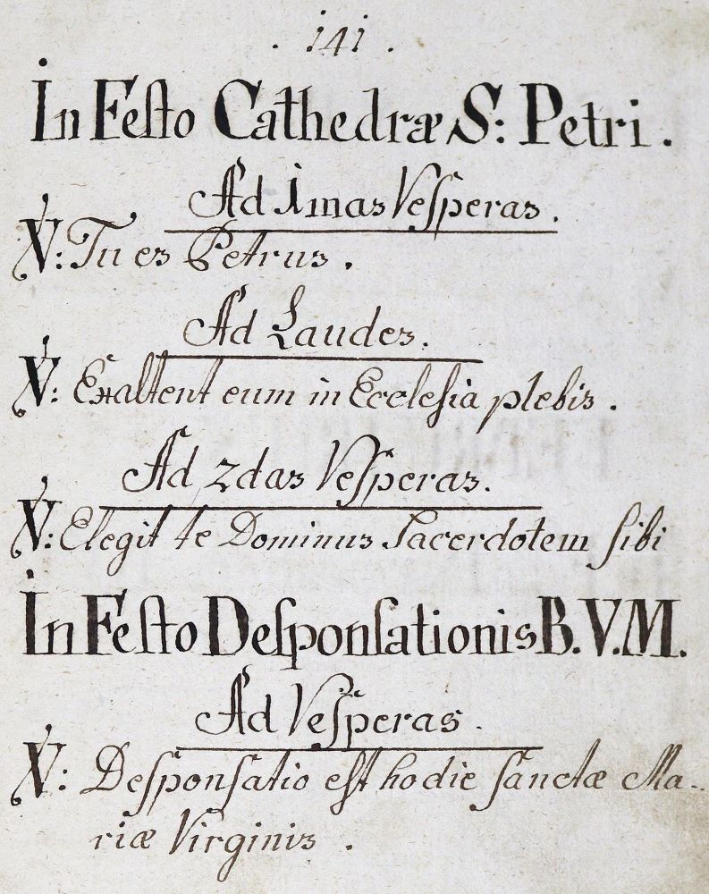 Große Abbildung Nr.1: 123-174 Antiphonar.: (Handschriften)