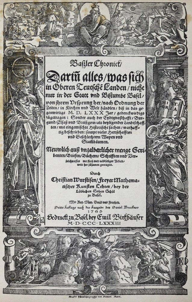 Große Abbildung Nr.1: 123-1758 Wurstisen,C.: (Schweiz, Basel)
