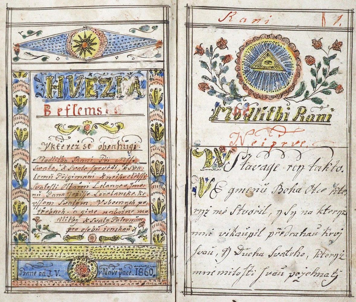 Große Abbildung Nr.1: 123-176 Gebetbücher.: (Handschriften, Böhmen)