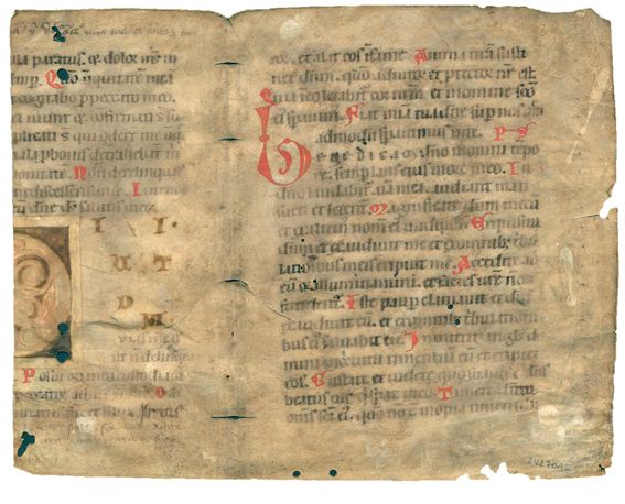 Große Abbildung Nr.1: 123-178 Einbandmakulatur.: (Handschriften)