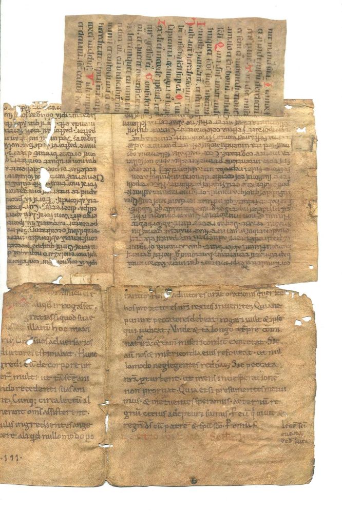 Große Abbildung Nr.2: 123-178 Einbandmakulatur.: (Handschriften)