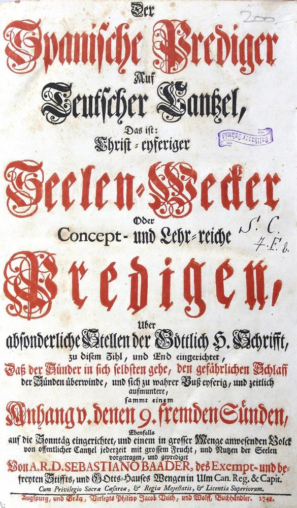 Große Abbildung Nr.1: 123-18 Barcia Zambrana,J.: (Alte Drucke, Handschriften und Theologie)