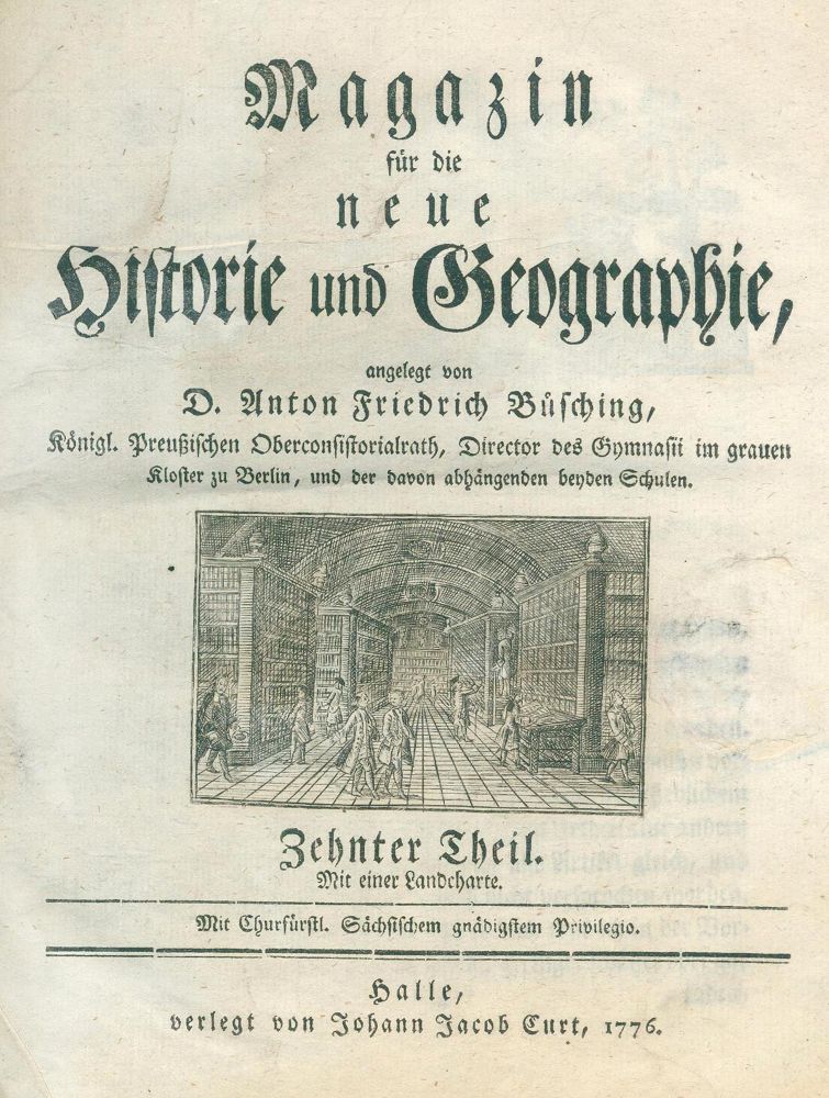 Große Abbildung Nr.2: 123-1801 Büsching,A.F.: (Verschiedene Länder - Geschichte)