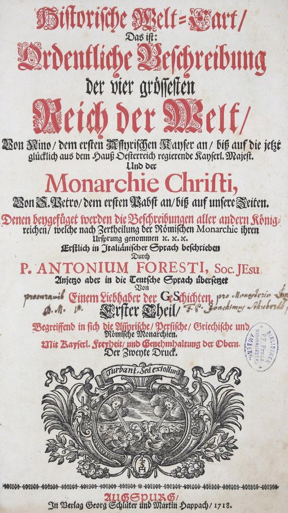 Große Abbildung Nr.1: 123-1811 Foresti,A.: (Verschiedene Länder - Geschichte)