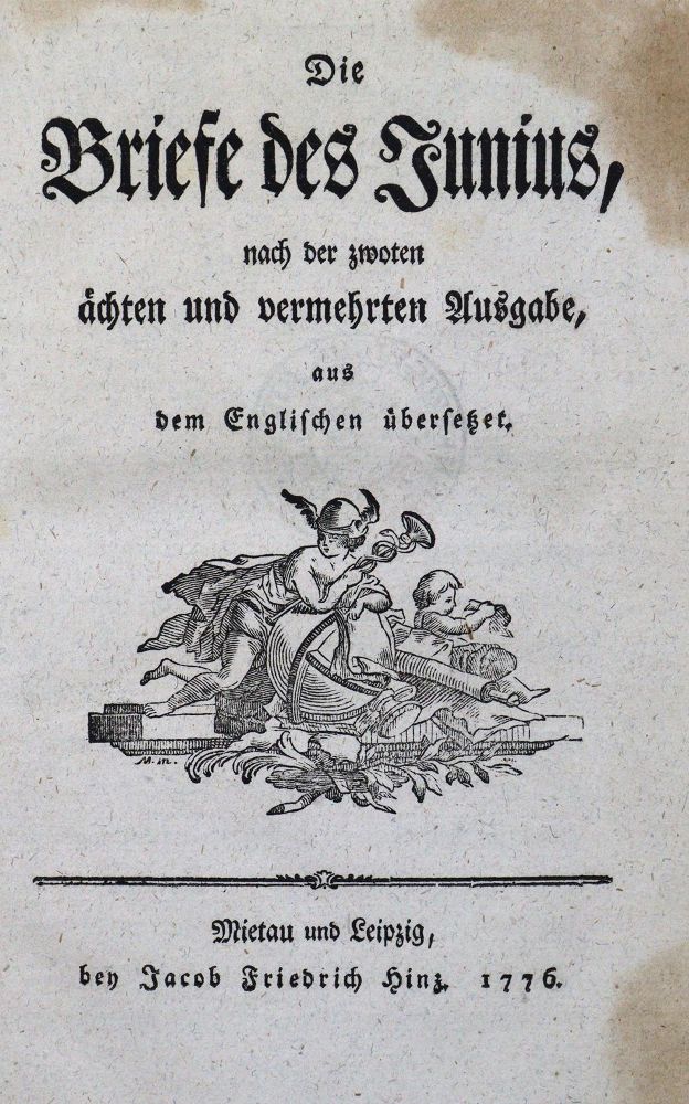 Große Abbildung Nr.1: 123-1817 Briefe des Junius, Die,: (Verschiedene Länder - Geschichte, Grossbritannien)