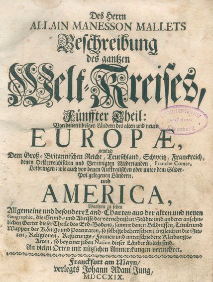 Große Abbildung Nr.1: 123-1830 Mallet,A.M.: (Verschiedene Länder - Geschichte)