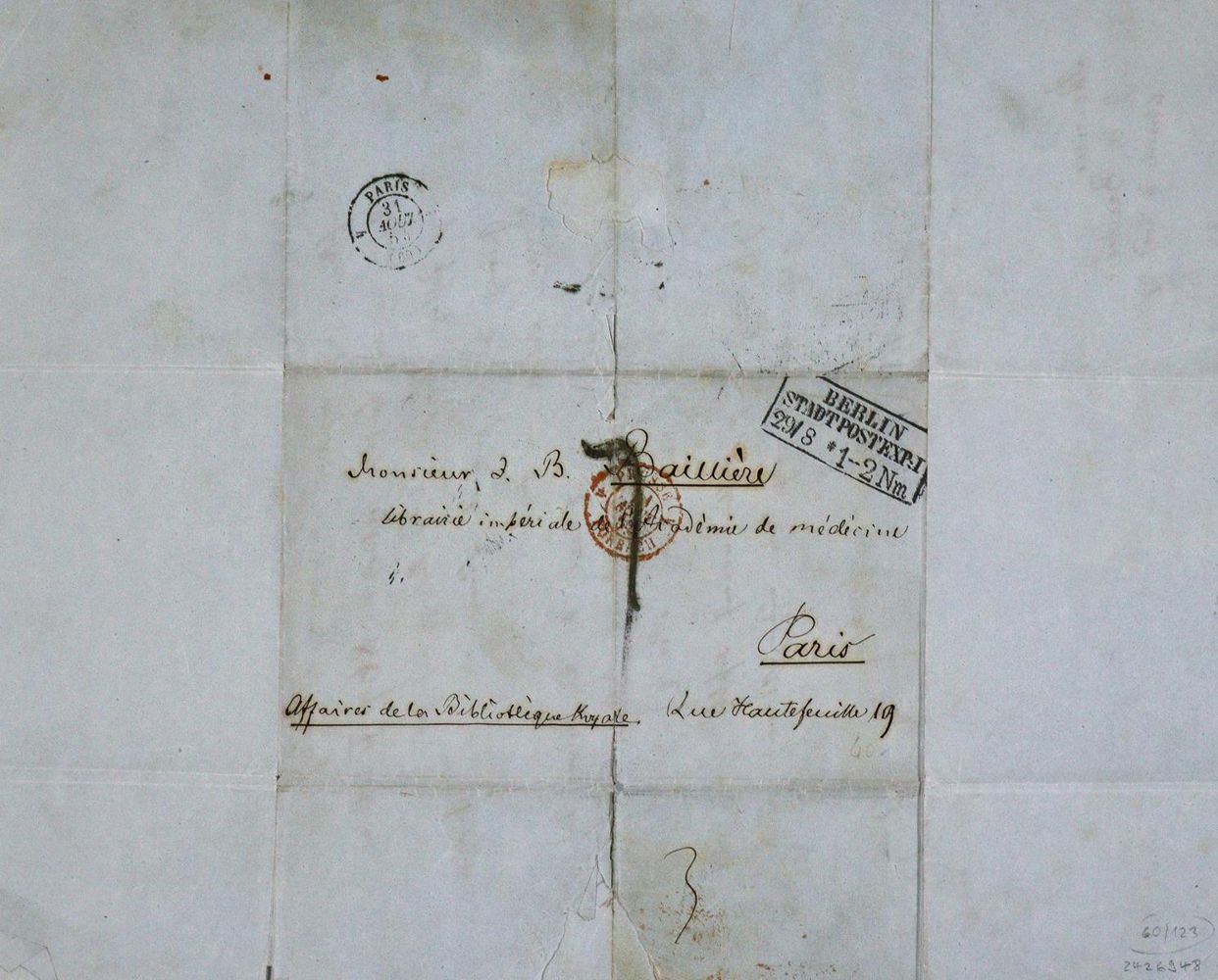 Große Abbildung Nr.2: 123-1861 Brandes, Carl Heinrich,: (Autographen)