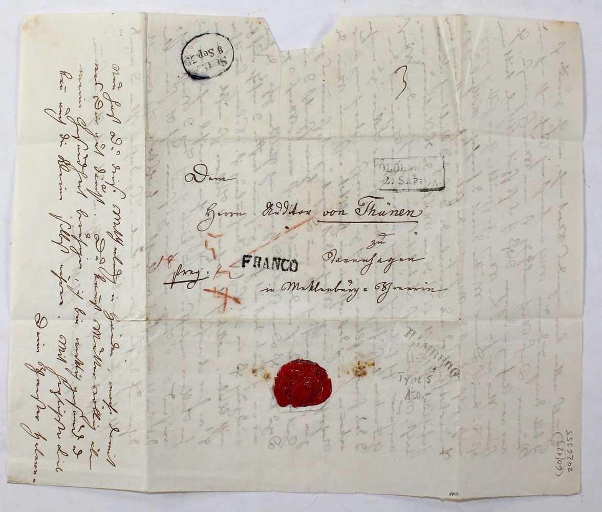 Große Abbildung Nr.1: 123-1863 Buttel, Helene Caroline Catharina von,: (Autographen)