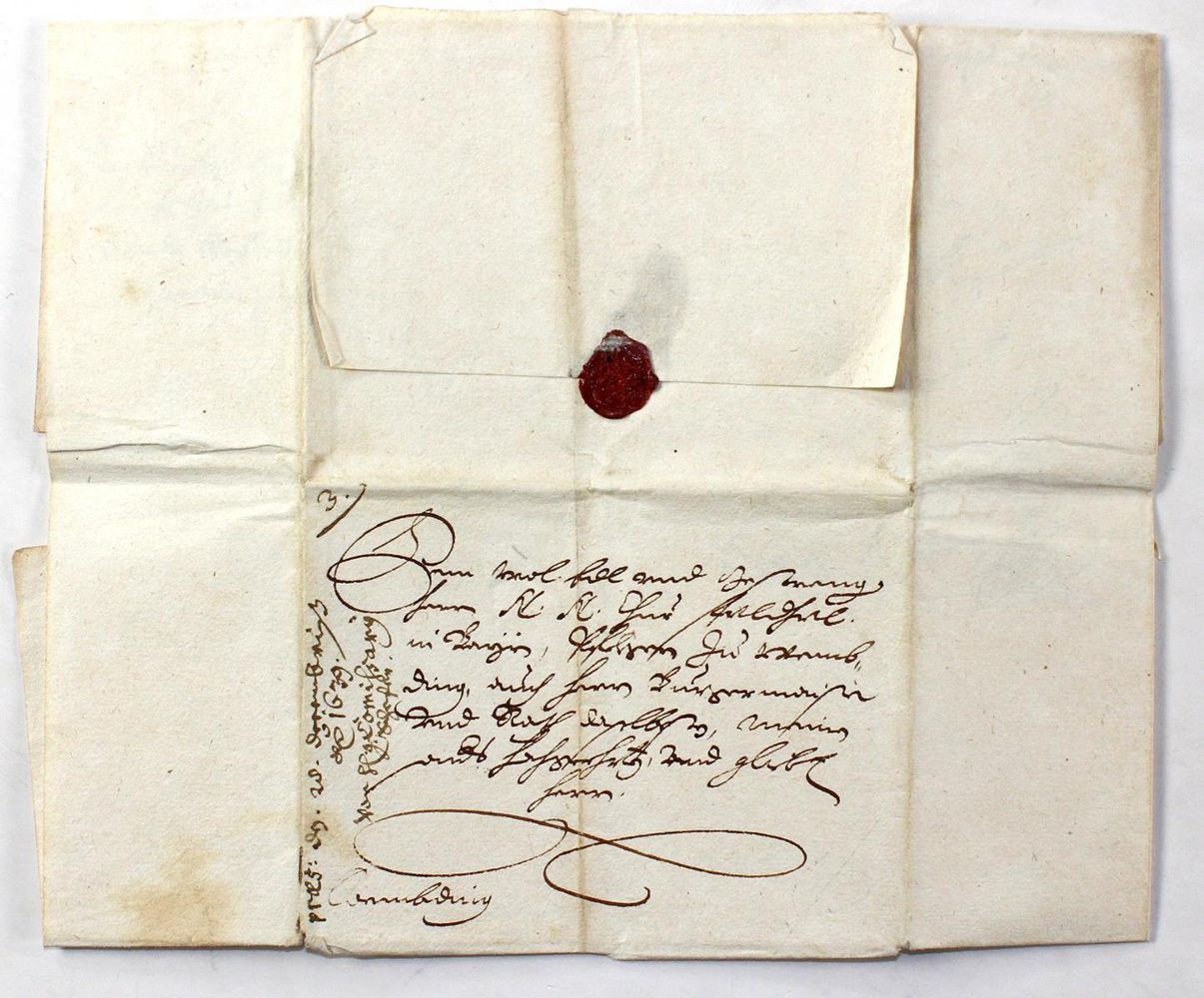Große Abbildung Nr.1: 123-1869 Dreißigjähriger Krieg.: (Autographen)