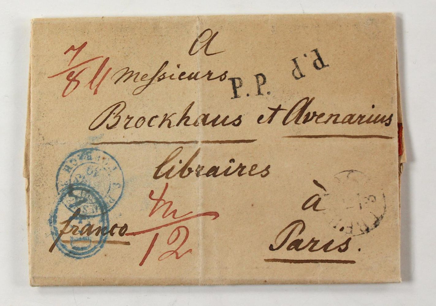 Große Abbildung Nr.1: 123-1874 Engelmann, Carl Friedrich,: (Autographen)