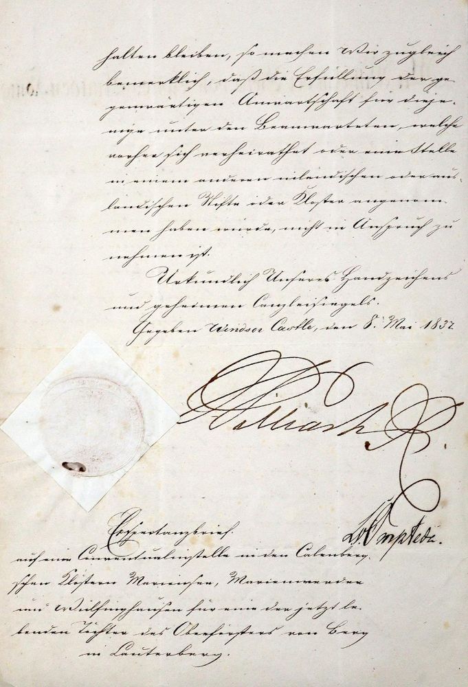 Große Abbildung Nr.2: 123-1881 Friedrich Wilhelm IV, König von Preußen: (Autographen)